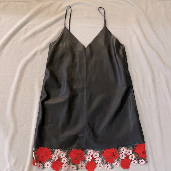 Leather mini dress - Picture 1 of 1